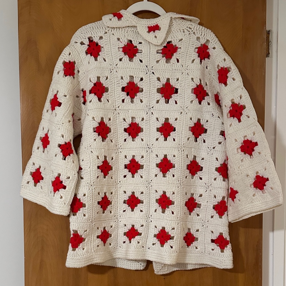 Crochet Granny Square Cardigan - Picture 5 of 5